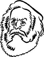 caricature of karl marx